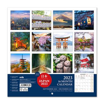 Calendrier mural 2023 Japon