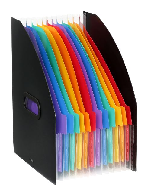 Porte revues Viquel à 12 compartiments Rainbow Noir