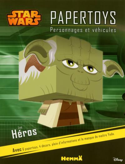 Star Wars Personnages Et Vehicules Les Heros Disney Star Wars Papertoys Les Heros Maitre Yoda Collectif Broche Achat Livre Fnac