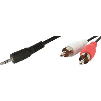 Cordon Sedea 2 RCA Stéréo Mâle vers Jack 3.5 mm - 1