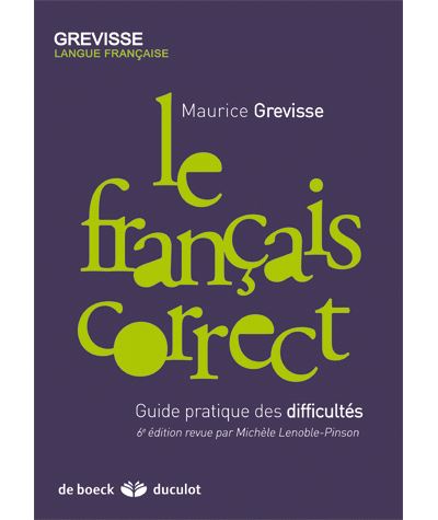 Le français correct