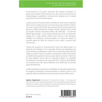 La protection de l'environnement en période de conflit armé