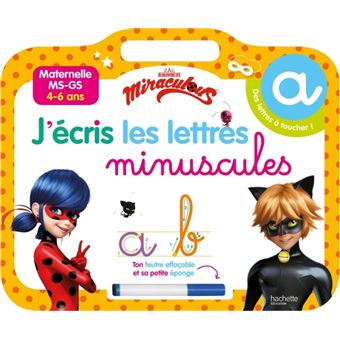 Miraculous Miraculous Ardoise J Ecris Les Lettres Minuscules Collectif Cartonne Achat Livre Fnac