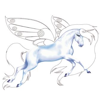 Animal Style - Ma pochette féerique Licornes des étoiles