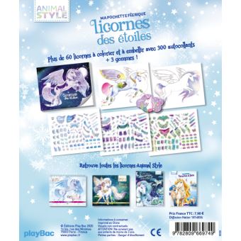 Animal Style - Ma pochette féerique Licornes des étoiles