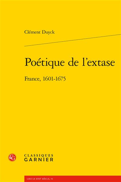 Poétique de l'extase