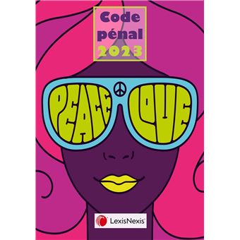Code pénal 2023 jaquette Peace and love