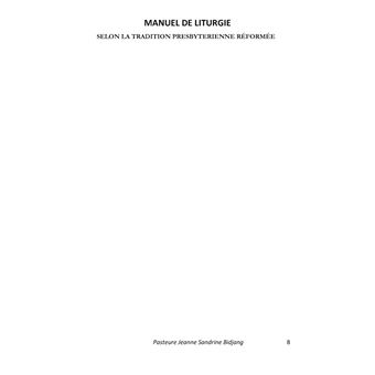 Manuel de Liturgie