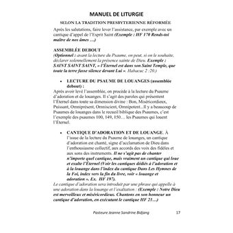 Manuel de Liturgie