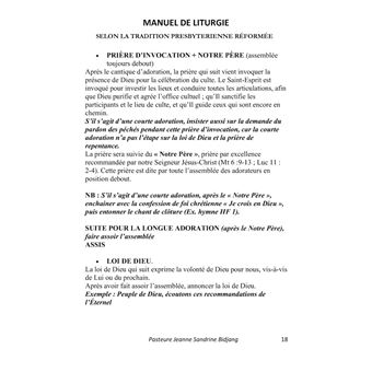 Manuel de Liturgie