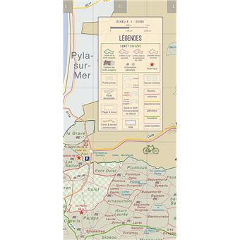 Carte de la forêt usagère de La Teste-de-Buch et de ses abords