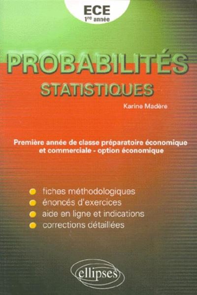 Exercices corrigés de mathématiques 1ère et 2ème année de classe prepa économie