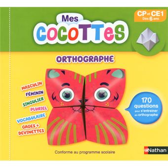 Mes cocottes Orthographe CP et CE1 Dès 6 ans