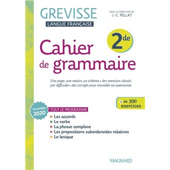 Cahier Grevisse 2de (2022)