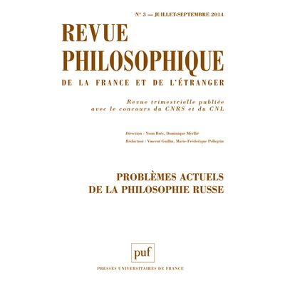 Revue philosophique 2014, t. 139 (3)