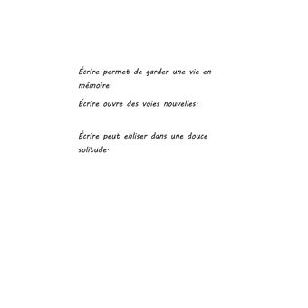 L'éveil d'écrire