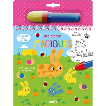 Je colorie avec de l'eau - Animaux mignons