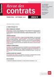 Revue des contrats 3-2023