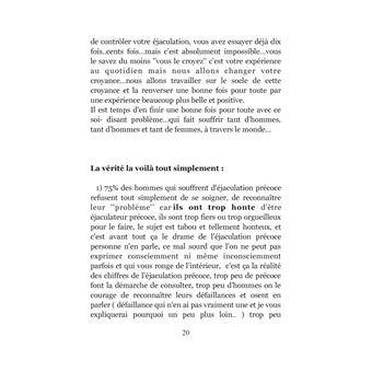 Bonne nouvelle pour les éjaculateurs précoces