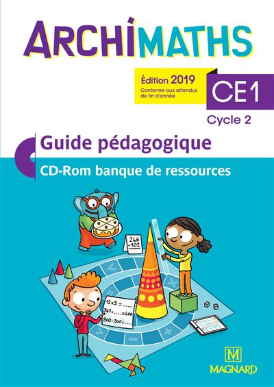 Archimaths CE1 (2019) - Banque de ressources sur CD-Rom avec guide pédagogique papier - Christophe Bolsius - Livre CD-ROM