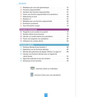 Objectif BAC Fiches détachables Maths TRONC COMMUN 1re générale