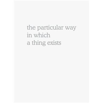 Martin Beck the particular way in which a thing exists