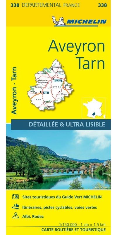 Carte Départemental Michelin Aveyron, Tarn -  Collectif Michelin - broché