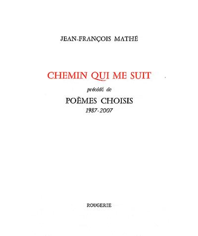 Chemin qui me suit