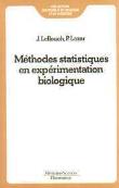 Méthodes statistiques en expérimentation biologique