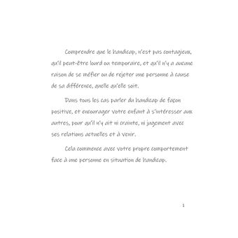 Le handicap raconté aux enfants