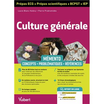 Mémento Culture générale - ECG - prépas scientifiques - IEP