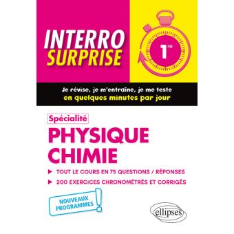 Spécialité Physique-chimie - Première - Nouveaux programmes