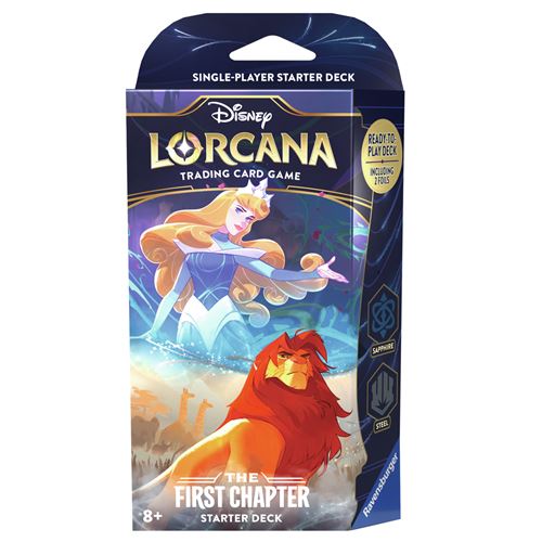 Carte a Collectionner Disney Lorcana Starter Deck Sapphire & Steel Ravensburger