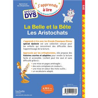 Disney - La Belle et la bête / Les Aristochats Spécial DYS (dyslexie)