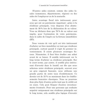 L'essentiel de l'investissement immobilier