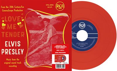 Love Me Tender Édition Limitée Belge Vinyle Rouge