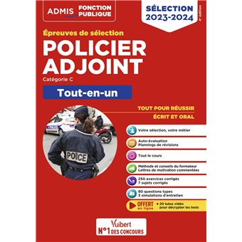 Policier adjoint - Catégorie C - Tout-en-un