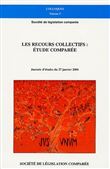 Les recours collectifs : étude comparée
