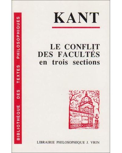 Le conflit des facultes en trois sections 1798