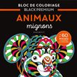 Bloc de coloriages Black Premium : Animaux mignons