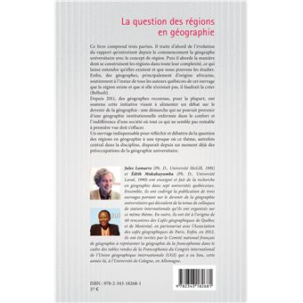 La question des régions én géographie