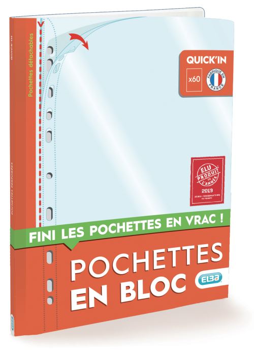 ELBA BLOC CART 60 POCH PERF A4