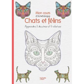 Mon Cours D Art Therapie Chats Felins Apprendre A Dessiner Et A Coloriser Broche Mademoiselle Eve Emile Grosset Achat Livre Fnac