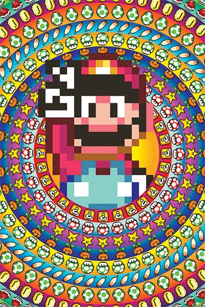 Poster Super Mario Power Ups