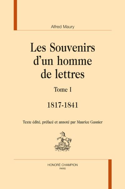 Les souvenirs d'un homme de lettres