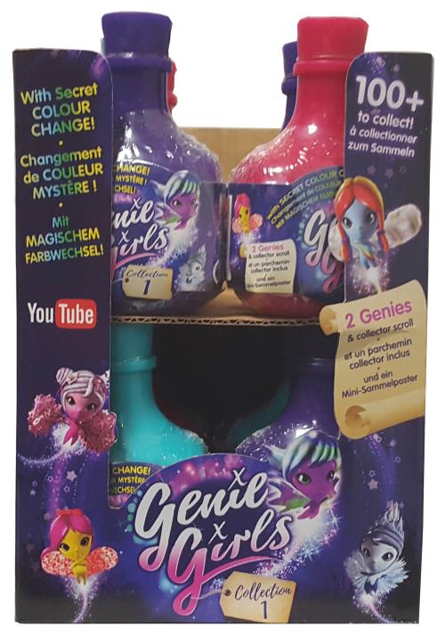 Set de 2 Figurines Genie Girls + Fiole magique