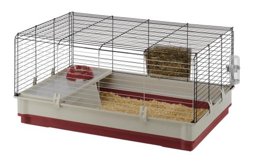 Comparer les prix de Cage pour Lapins KROLIK LARGE, Cochons d'Inde et Petits Animaux, Maison et Accessoires inclus