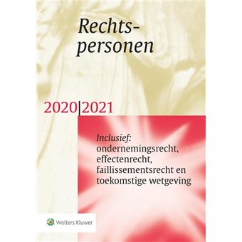 Rechtspersonen 2020/2021 - Broché - Achat Livre | Fnac