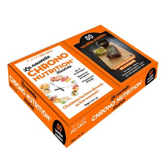 Coffret La nouvelle chrono nutrition illustrée - Inclus le livre et 50 fiches recettes