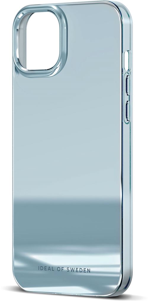 Coque de protection iDeal of Sweden Clear Case Miroir Bleu pour Apple iPhone 15 Plus